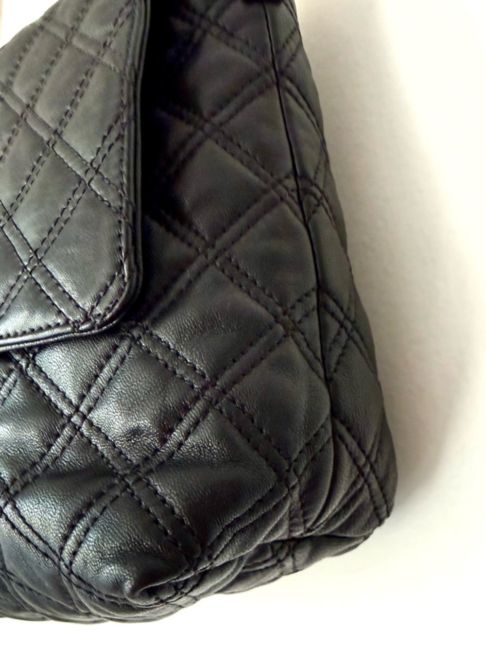 Marc Jacobs Stam Black Quilted Leather Chunky Chain Y2K Shoulder Bag - Picture 5 of 16